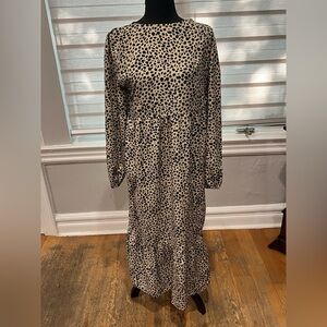 Solution Cheetah print long dress